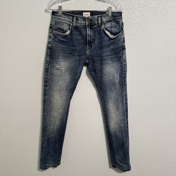 Hudson Jeans Sartor Relaxed Skinny Mens Size 31 Blue Stretch Denim Pants - Picture 1 of 15